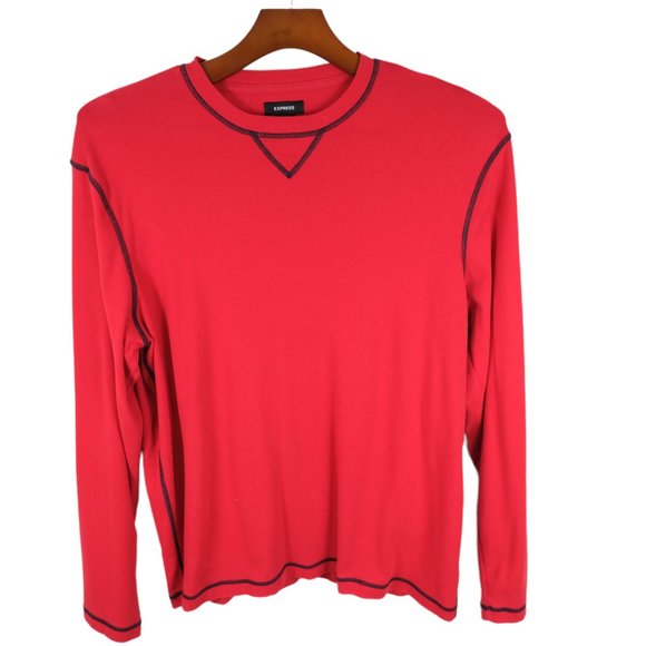 Express Other - Express Men's XL Vintage U.S.A. Made Sweater - Red 100% Cotton